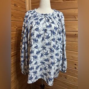 Lane Bryant Floral Peasant Blouse- Size 18/20